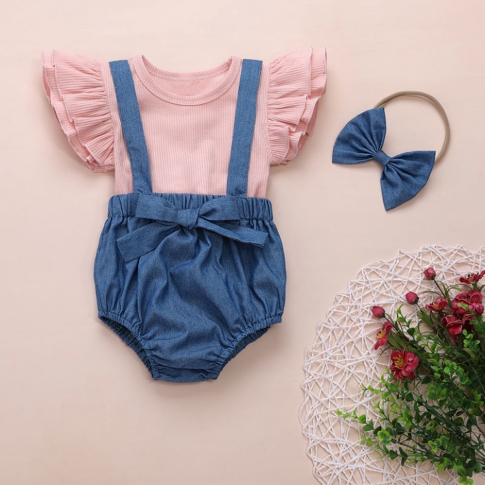 ⭐️SOLD⭐️ NWT 🎉 3 piece suspender shorts set - Picture 3 of 16
